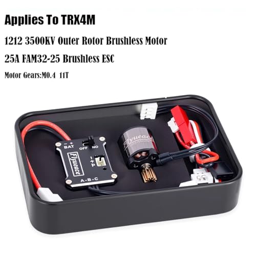 25A ESC 1212 3500KV Outer Rotor Brushless Motor Kit for TRX4M Upgrade 1/18 RC Crawler Accessories