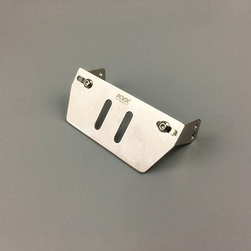 KYX Racing Stainless Steel Frame Protector & Skid Plate Chassis Guard & Axle Protective Plate for 1/10 Rc Crawler TRX-4