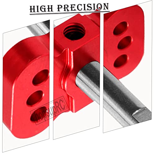 RC Aluminum Differential Locker Spool Diff Locker Mounts Upgrades Part for 1/10 Slash/Rustler/Stamped/Bandit 2WD RC Car,Alloy Differential Locker Spool HopsUp,Red