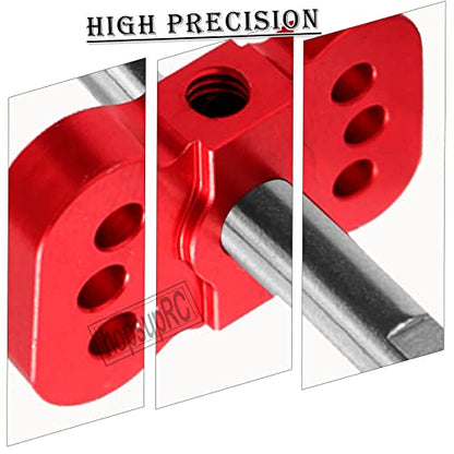 RC Aluminum Differential Locker Spool Diff Locker Mounts Upgrades Part for 1/10 Slash/Rustler/Stamped/Bandit 2WD RC Car,Alloy Differential Locker Spool HopsUp,Red