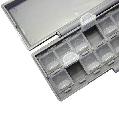 AideTek BOXALL20 20 Lids Compartments w/lids Enclosure Surface Mount Components assorted resistor capacitor - style: BOXALL20