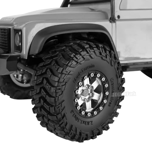 RC 1.3 Soft Silicone Rubber Wheel Tires for 1/18 TRX4M/Ascent-18/FMS 1/24 SCX24 RC Crawler,1.3" Soft Mud Terrain/Rock Crawling/Swamp Claw Mud Terrain/Road RC Tires 4Pcs,Style (E) - style: 4Pcs 1.3 Rubber Wheel - (E)