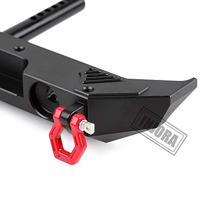INJORA Rear Metal Bumper for 1:10 RC Axial SCX10 III AXI03007 (Black)