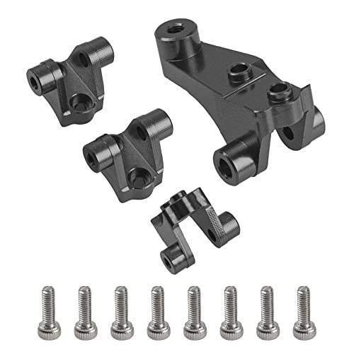 Aluminum Alloy Axle Mount Set Suspension Links Stand Compatible with TRX-4 TRX-6 8227 1/10 RC Crawler Car Upgrade Parts (Titanium) - color: Titanium