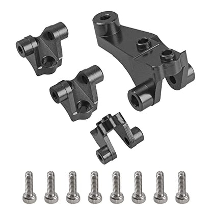 Aluminum Alloy Axle Mount Set Suspension Links Stand Compatible with TRX-4 TRX-6 8227 1/10 RC Crawler Car Upgrade Parts (Titanium) - color: Titanium