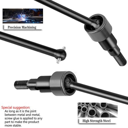 Upgrade Parts for 1/16 Mojave GROM 223S DSC 4X4 RTR,RC Shock& Arms&Drive Shaft CVD&Steering Knuckle Kit&Shock Tower&Adjustable Links&Steering Block&RC Gearbox&Sway Bar Kit,Black - color: Black(for 1/16)