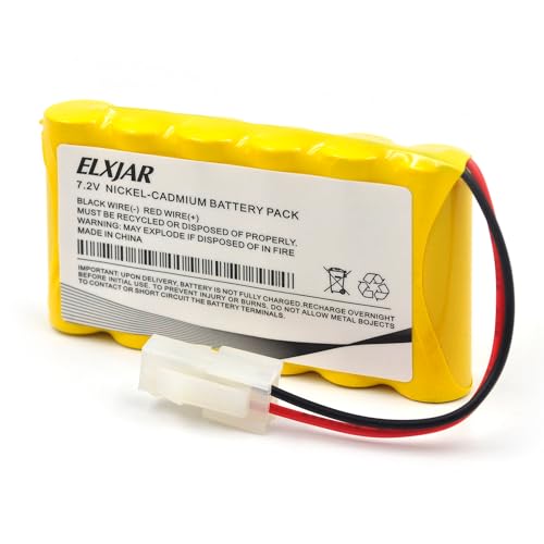 (2-Pack) 7.2V 800mAh Ni-Cd Battery for Huanqi HQ 516, 558, 549 | Rechargeable battery packs with 5557 connector for compatible Huanqi RC tanks and vehicles; verify plug before ordering.