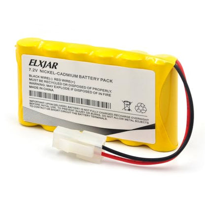 (2-Pack) 7.2V 800mAh Ni-Cd Battery for Huanqi HQ 516, 558, 549 | Rechargeable battery packs with 5557 connector for compatible Huanqi RC tanks and vehicles; verify plug before ordering.
