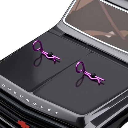 120pcs Colorful 90-Degree Angle RC Body Clips Bent Springy Pins(2 Sizes-Pack) for All 1/24 1/18 1/12 1/10 1/8 Scale Model Car Crawler Truck Buggy