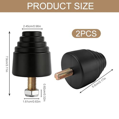 2PCS Suspension Bump Stop, 9.9101G Door Anti-collision Rubber Pads, Rear Leaf Spring Bumper, Universal Rear Bump Stops Kit Accessories Replacement for Most Cars, Trucks and Off-Road Vehicles