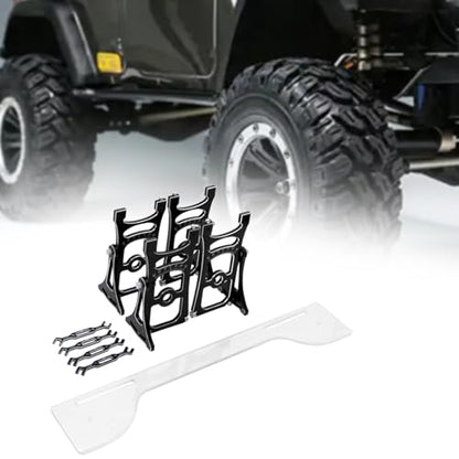 harayaa Off Road Chassis Setup System Set RC Car Aluminum Alloy Setup Gauge Tool Alignment Adjustment Ruler Multifunctional Camber Toe Slip Suitable, with Wrench - color: With Wrench