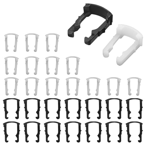 Fuel Line Clips for Ford, Plastic Fuel Line Retaining Clip Repair Kit, 3/8" 5/16" Car Fuels Hose Pipe Quick Disconnect Retainer Clip Assortment Tool Replacement 2F1Z9A317BA 2F1Z9A317AA（30PCS）