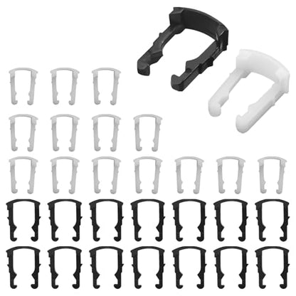 Fuel Line Clips for Ford, Plastic Fuel Line Retaining Clip Repair Kit, 3/8" 5/16" Car Fuels Hose Pipe Quick Disconnect Retainer Clip Assortment Tool Replacement 2F1Z9A317BA 2F1Z9A317AA（30PCS）