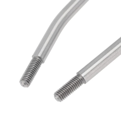 Metal Steel Prefixal Servo Steering Link Rod Set for Axial SCX6 1/6 RC Crawler Car Upgrade Parts - (Color: Silver)