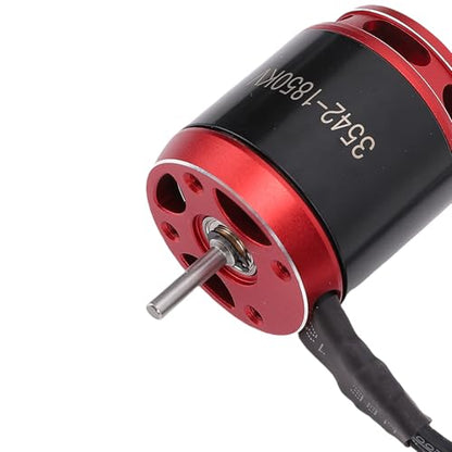 RiToEasysports Brushless Motor and Esc Combo, 1/10 RC Car Brushless ESC Motor Set Replacement for Axial SCX10 RC Crawler Car Upgrades Parts 1850KV 80A