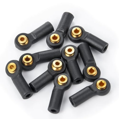 10PCS Plastic Tied Rod Ends Link Ball Joint Head Kit Replacement | For Axial 1/24 SCX24, RC Crawler Car, Upgrade Parts
