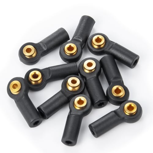 10PCS Plastic Tied Rod Ends Link Ball Joint Head Kit Replacement | For Axial 1/24 SCX24, RC Crawler Car, Upgrade Parts