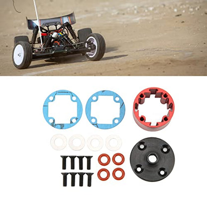 RC Differential Carrier Case Aluminum Alloy Diff Case 29mm Red Gear Box Cover for 7 8 Direct Replacement with Enhanced Durability and Extreme Load Performance