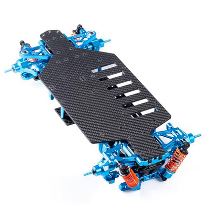 Alloy & Carbon RC Chassis Shaft Drive Touring Car Body Frame Kit | For 1/10 Tamiya TT02, Upgrades