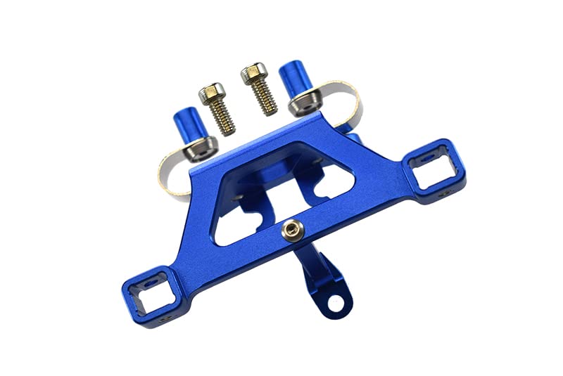 GPM For Traxxas 1/16 Mini E-Revo, Mini Slash Upgrade Parts Aluminum Front Body Post Mount With Screw - 1Pc Set Blue