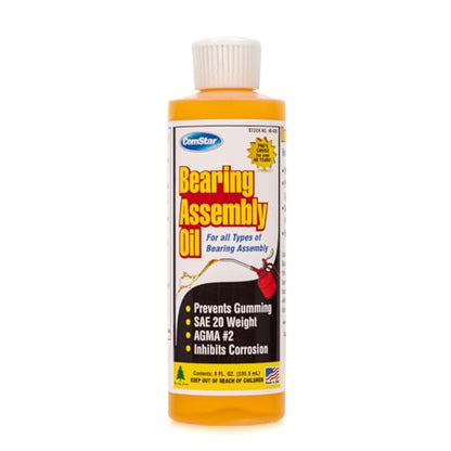 Bearing Assembly Lube Oil 8 oz SAE 20 Non-Detergent, AGMA #2 Grade | Prevents Against Rust & Ware, Prevents Gumming, Long-Lasting Lubrication, Withstands Extreme Pressure, Made in USA - size: 8 Oz