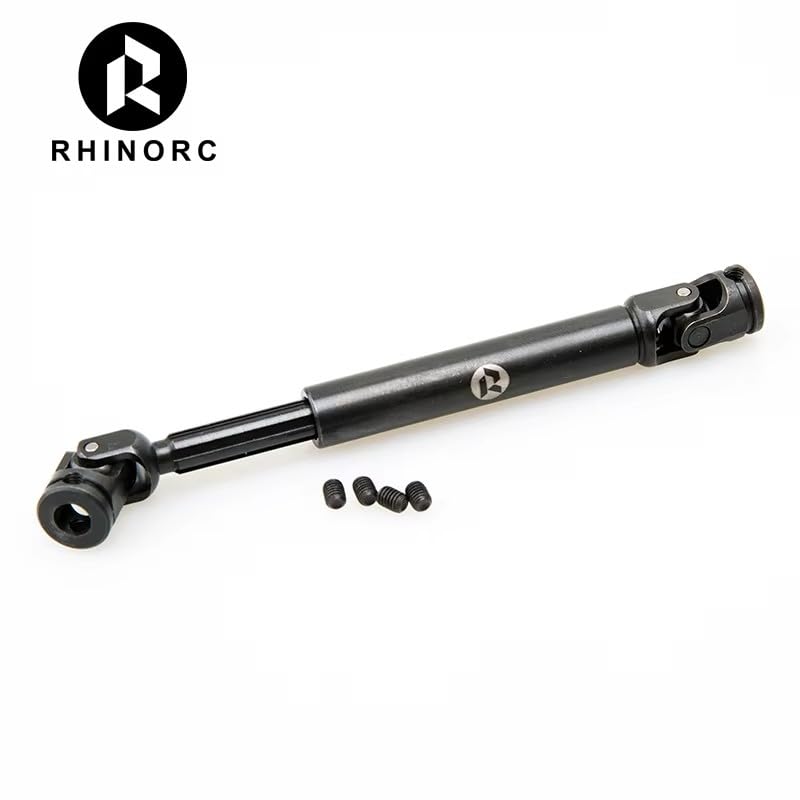 RhinoRC Tiny Stainless Steel Heavy-Duty Drive Shaft for 1/10 RC Crawler Axial SCX10 TRX4 Redcat Gen8(RC Drive Shaft Set) - color: Rc Drive Shaft Set