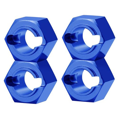 7mm Wheel Hex Hubs Extenders Adapter Kit for Losi Mini-T 2.0 & Mini-B | 1/16 1/18 RC Off-Road Car Truck Blue 4pcs Aluminum - color: Blue