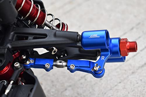 6pc setUpgrades Aluminum+Stainless Steel Adjustable Front Steering Tie Rod Team CORALLY 1/10 SKETER XL4S Brushless Moster Truck C-00191 RC Cars by GPM (red)