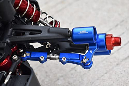 6pc setUpgrades Aluminum+Stainless Steel Adjustable Front Steering Tie Rod Team CORALLY 1/10 SKETER XL4S Brushless Moster Truck C-00191 RC Cars by GPM (red)