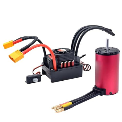 HUIOP 2000 KV 4076 Brushless Motor 150A Brushless ESC with BEC XT60 Plug for 1/8 RC Car Accessories