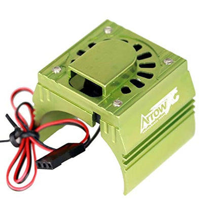 Powerhobby Cooling Fan for Traxxas Velineon VXl-3 ESC + 540/550 Heatsink Motor Fan Combo Green FITS : Traxxas Slash/Stampede 2WD / RUSTLER/Bandit/Rally VXL
