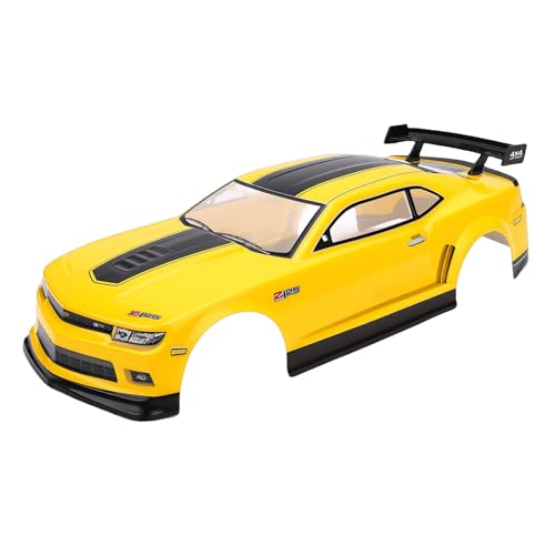 Drfeify RC Car Body, 1/10 PVC Hard Body with Rear Wing for Axial SCX10 26cm Wheelbase Crawler and Trail Truck