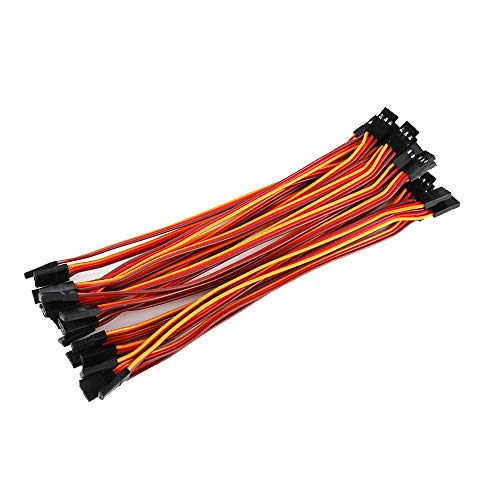 20pcs 5.90inch 22awg 60 Cores Male to Male Lead Plug Servo Extension Wire Cable Line for RC Model Aircraft Stranded Futaba JR