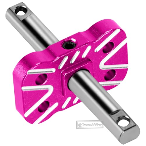 RC Differential Locker Spool Upgrades Part for 1/10 Slash 2WD(VXL),Rustler 2WD(VXL),Stampede 2WD(VXL),Bandit 2WD(VXL),Aluminum Diff Locker Mounts Hop-up,Pink - color: Titanium(1set)