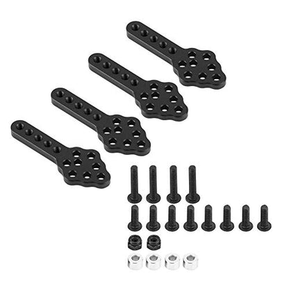 Rear Shock Mount, 51mm Adjustable 2 Colors RC Car Shock Mounts, for RC Car Replacement for 1/10 RC Crawler Repair(Black)