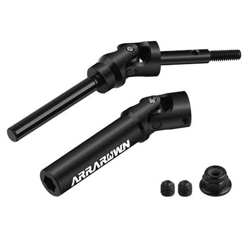1Pcs RC Car Rear Drive Shaft CVD Heavy Duty Axis, 6852 Replacement Part Fits for 1/10 Slash/Rustler/Stampede/Hoss VXL 4X4 2WD Platinum Ultimate Models - color: Black Rear X 1