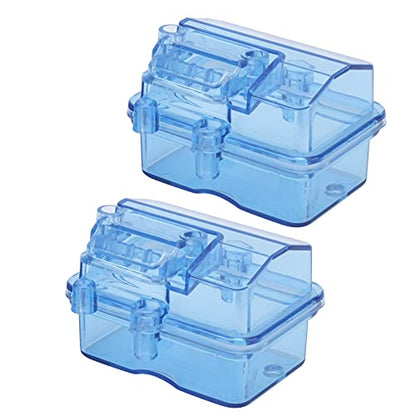 Generic Splashproof RC Receiver Box Protector Waterproof Receiving Box for RC Car/Boat, 2Sets, Easy Installation, Suitable for General Cars and Ship
