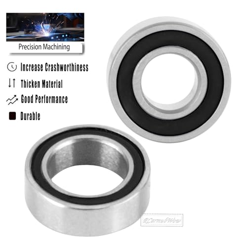 RC Bearings Kit Upgrades Part for 1/10 Slash 2WD,Slash 2WD BL-2S,Rustler 2WD,Stampede 2WD,Bandit 2WD RC Car,Metal Bearings Kit Hops Up,19pcs w/Bearing Tool,Black - color: Black(1set)