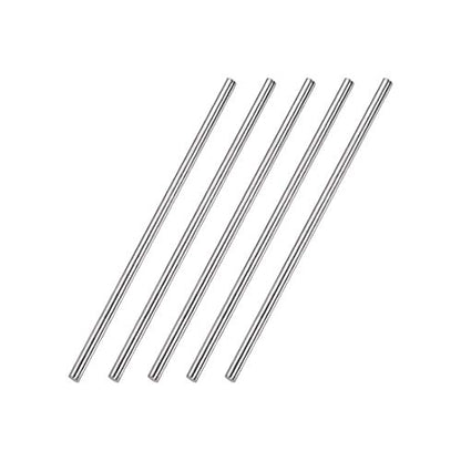 uxcell 4mm x 150mm 304 Stainless Steel Solid Round Rod for DIY Craft - 5pcs - size: 150mm