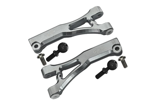 LIMITLESS/INFRACTION/TYPHON Upgrade Parts Aluminum Front Upper Arms - 2Pc Set Silver