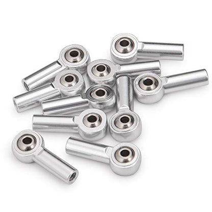 QUE-T M4 Metal Link Rod End Ball for 1/10 RC Crawler Car SCX10II 90046 D90 CC01 Trx4 (Pack of 20) - color: 20pcs