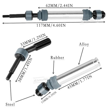 RC Driveshafts Axle Upgrades Part for 1/10 Slash 2WD(VXL),Hard Steel Front & Rear CVD Drive Shafts,2pcs,Silver &Titanium - color: Titanium(2pcs)