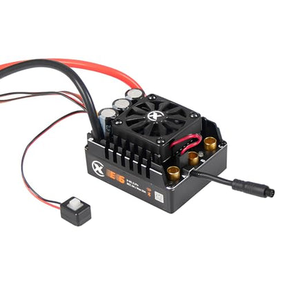 XC E6 Sensored Brushless ESC for 1/6 RC Car,3-8S 200A | Bluetooth APP Programming,6.0V/7.4V/8.4V BEC,Turbo Timing,Multiple protection,Smart Fan - size: E6