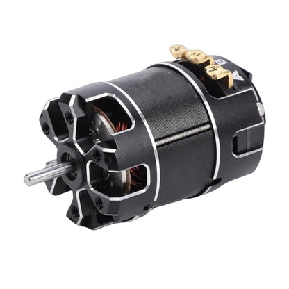 Sorandy 1/10 Scale CNC Aluminum Brushless Motor, Sensorless RC Racing Motor with Adjustable Advance Angle, High Performance for RC Cars, Trucks & Buggies (21.5T) - size: 21.5T
