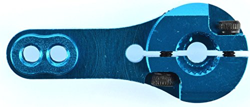23T for JR/Airtronics/KO Blue Aluminum Dual Clamping Servo Horn - 2 Pack #8004