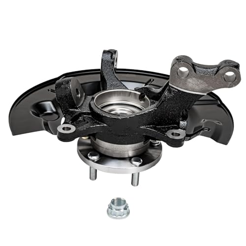 Detroit Axle - Front Steering Knuckles w/Hubs Outer Tie Rod End Links | Replacement for 2012-2017 Toyota Camry L LE XLE 2.5L - size: 4SU48654/Kit