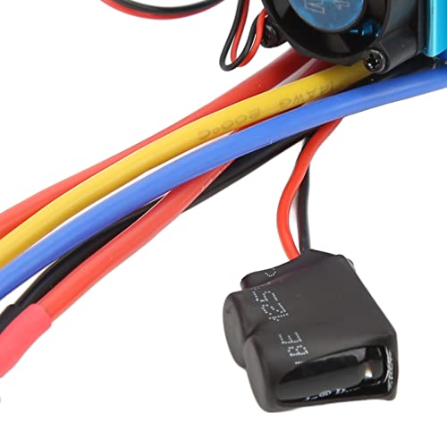 Socobeta 120A RC Brushless ESC with XT60 Plug, Programmable Speed Controller for 1/10 & 1/8 Scale RC Cars