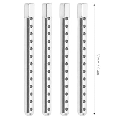 RC Body Post, High Strength Aluminum Alloy RC Car Shell Column Car Shell Holder Mounts with Buckle for HSP 94102 94122 94103 94 1/10 (Silver)
