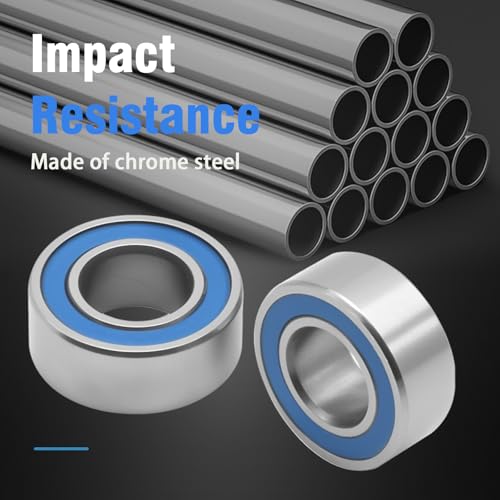Hoypeyfiy 10 Pack 5x11x4mm Ball Bearings, RC Wheel Hub Bearing Kit Replacement for Traxxas Slash Rustler Stampede, Compatible with HPI Associated Tamiya Kyosho RC Cars (10)