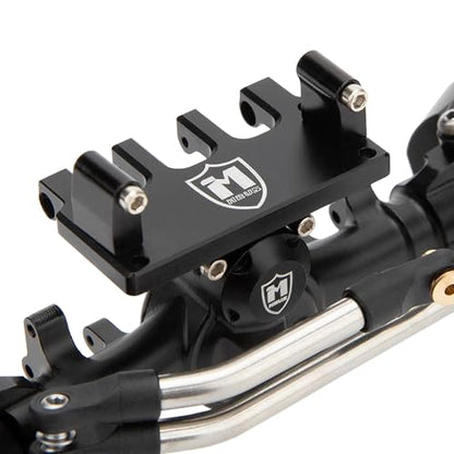 MEUS RACING 5mm ISO V2 SCX24 Axles with 3-Section CVD for Axial 1/24 SCX24 RC Crawler (Black) - color: Black